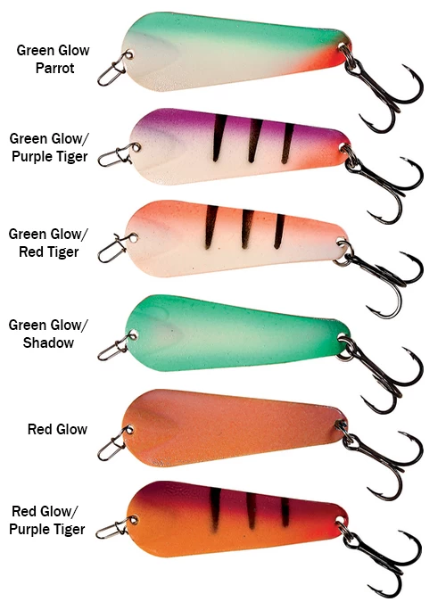 Custom Jigs & Spins Pro Glow Slender Spoon 3 Custom Jigs & Spins Pro Glow Slender Spoon